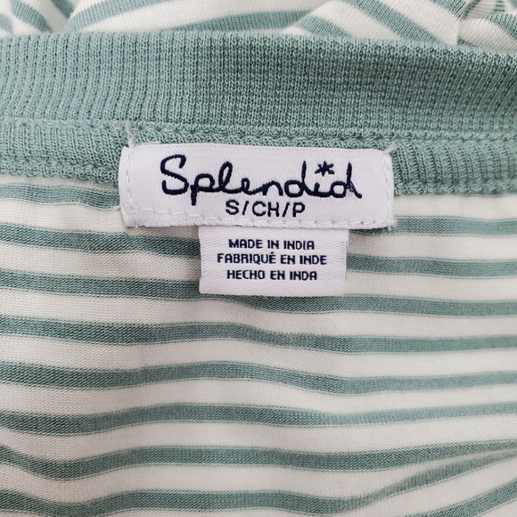 Splendid Sage Green And White Tank Top - Picture 7 of 8